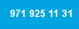 971 925 11 31 971 925 11 31